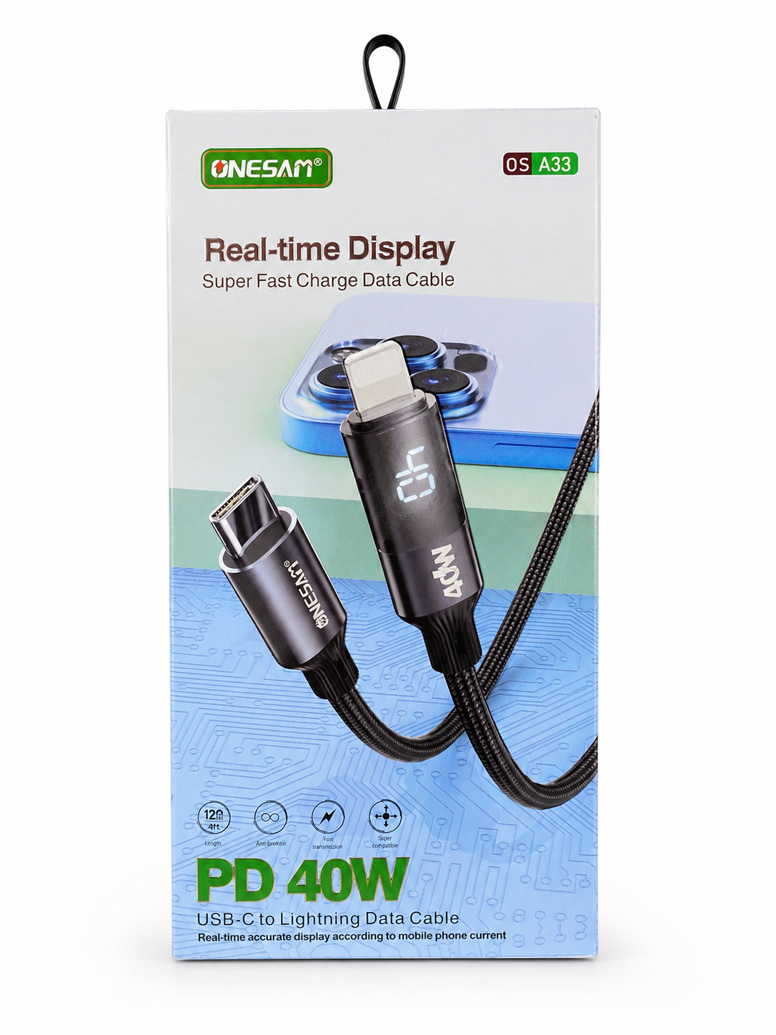 کابل شارژ و انتقال داده ONESAM مدل OS A33
