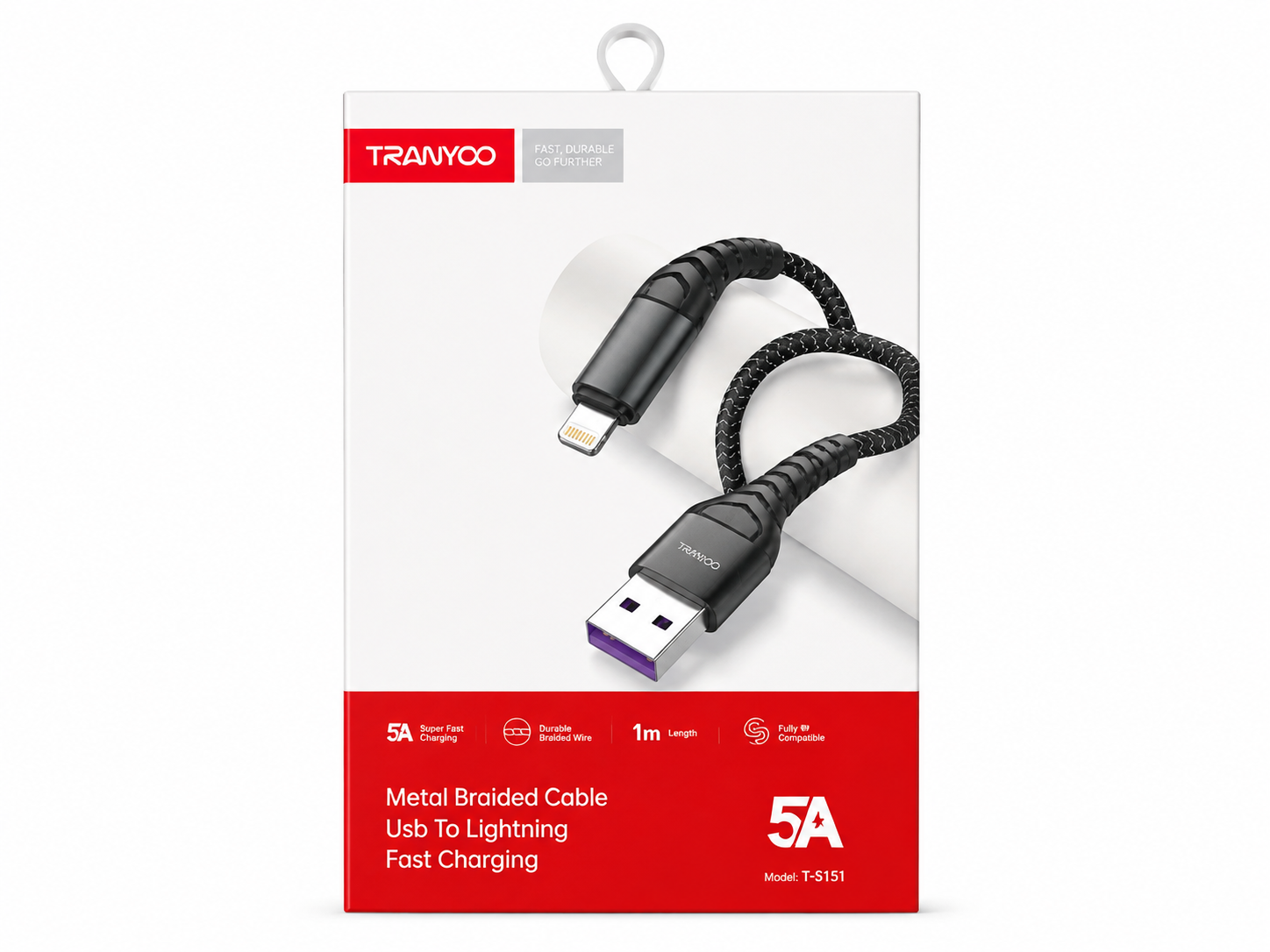 کابل شارژ و انتقال داده Tranyoo مدل T-S151