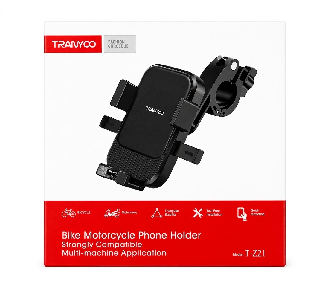 پایه نگهدارنده گوشی دوچرخه و موتورسیکلت ترانیو مدل TRANYOO T-Z21
