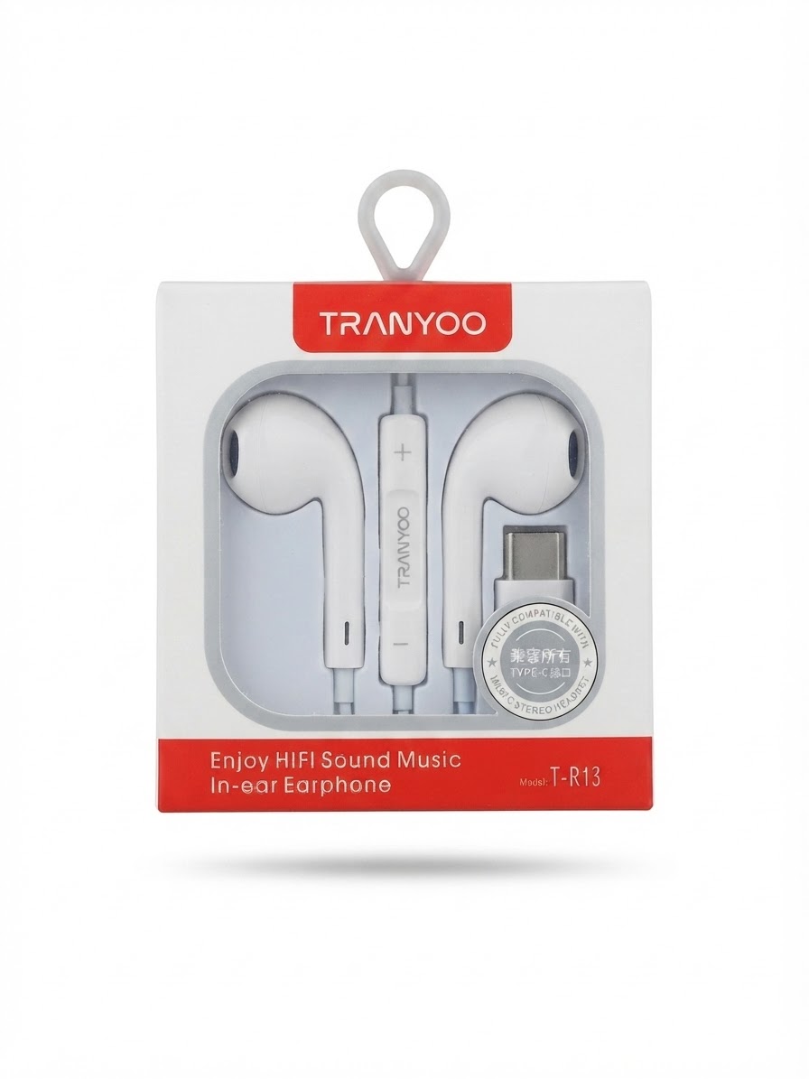 هندزفری سیمی تایپ سی ترانیو مدل TRANYOO T-R13
