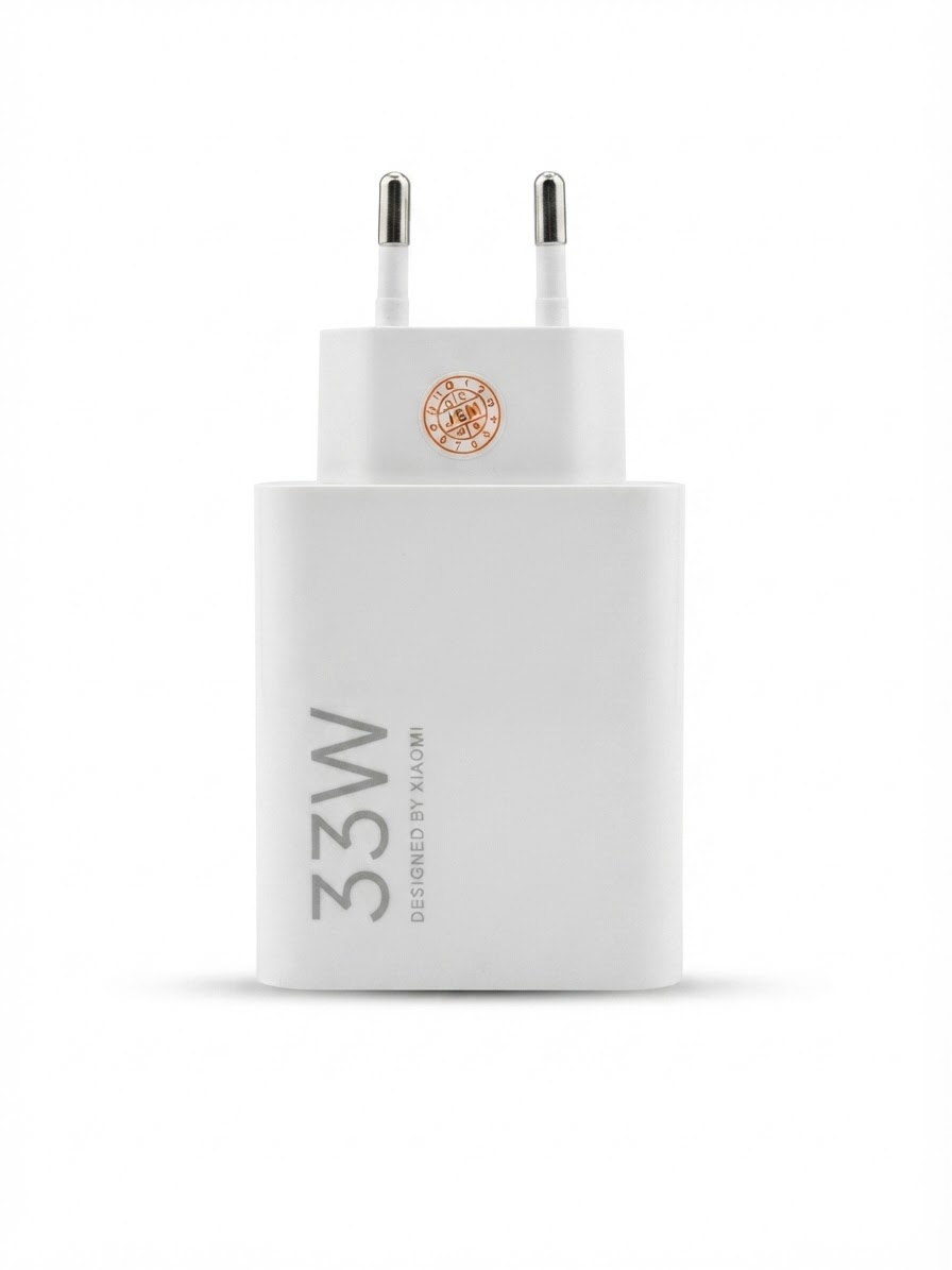 آداپتور شارژر دیواری فست شارژ شیائومی Xiaomi 33W (دوشاخه گرد EU)